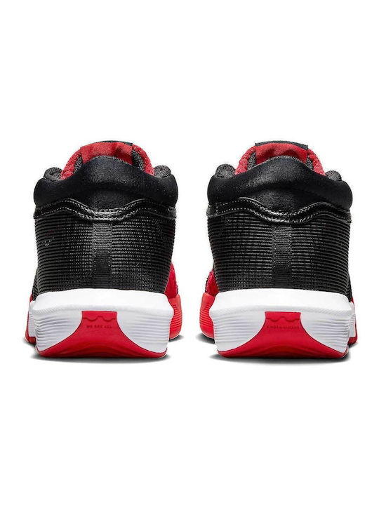 LeBron Witness 8 X Faze Clan High Basketball Shoes Black / White / University Red / Lime Blast