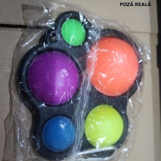 Pop it Fidget Πλαστικό Μαύρο
