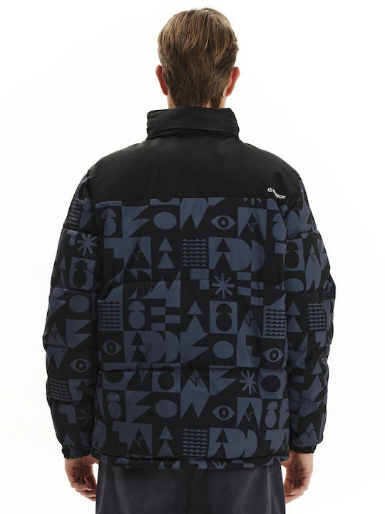 Winter Jacket Puffer Waterproof Stone Grey/black