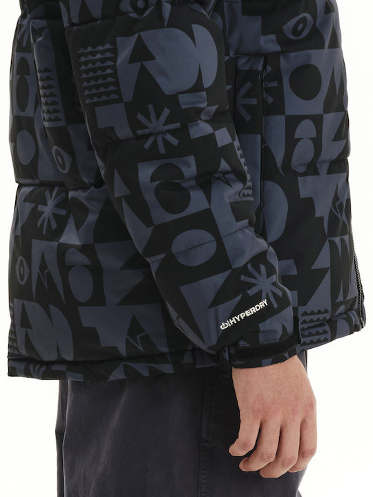 Winter Jacket Puffer Waterproof Stone Grey/black
