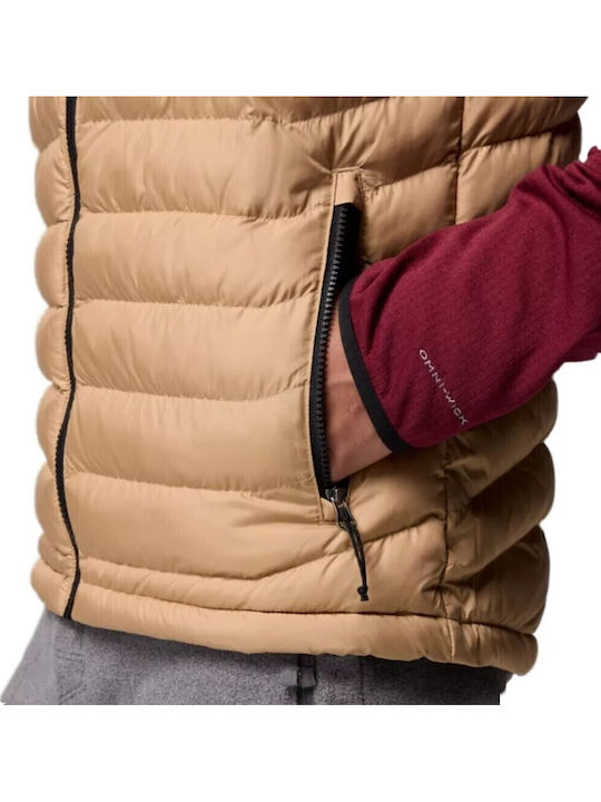 Lite Ii Sleeveless Jacket Puffer Camel