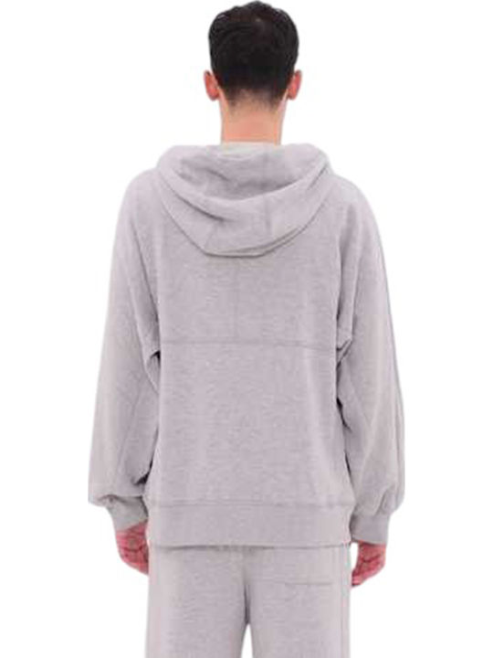 Ζακέτα με Κουκούλα Melange Grey