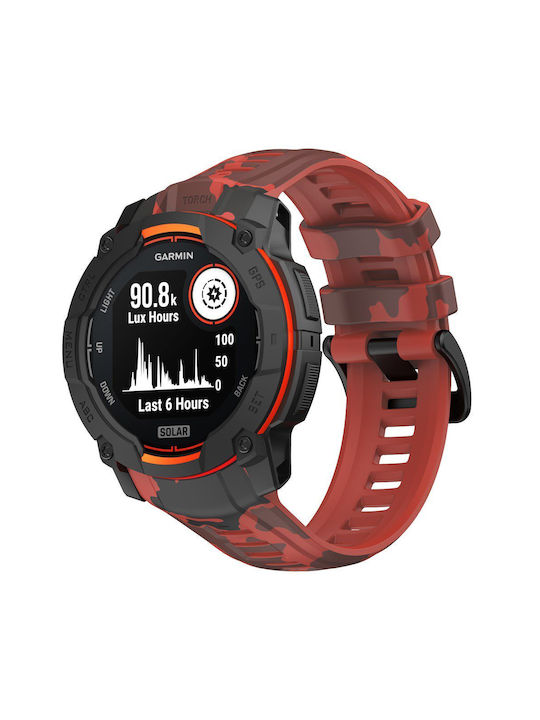 Curea Roșie Garmin Instinct 3 (45mm)