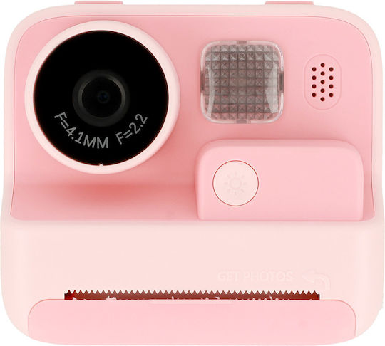 Picocici K27 Παιδική Φωτογραφική Μηχανή 26MP Full HD (1080p) με Θερμική Εκτύπωση Ροζ
