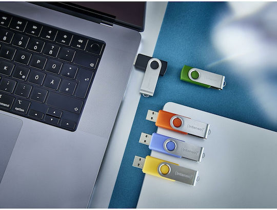 Intenso Basic Line 8GB USB 2.0 Стик Жълт