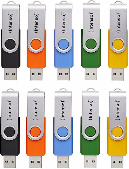 Intenso Basic Line 8GB USB 2.0 Стик Жълт