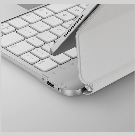 Uniq Flip Cover με Πληκτρολόγιο Λευκή (iPad Air 11" (2024/25), iPad Air 10.9" (2022/20))