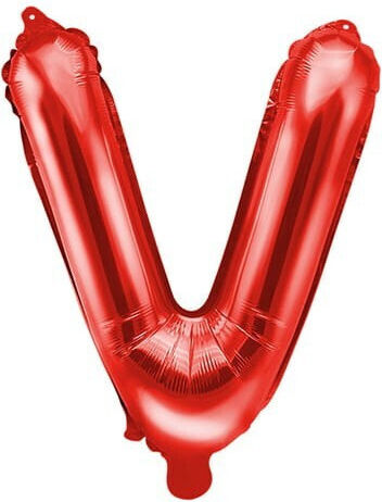 Luftballon Folie Buchstabe V Rot 40cm