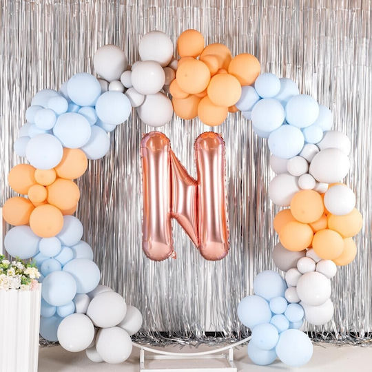 Balon Folie Jumbo Literă Ν Rose Gold 80buc
