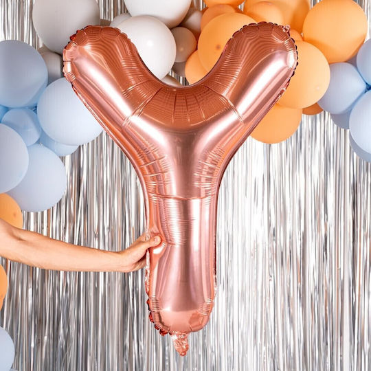 Luftballon Folie Jumbo Buchstabe Υ Rose Gold 100cm