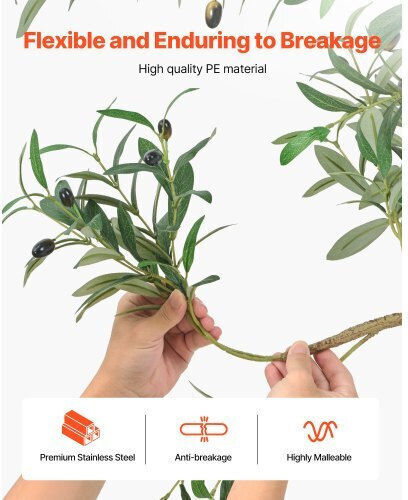 Künstliche Pflanze im Topf Olive Grün 210cm Vevor