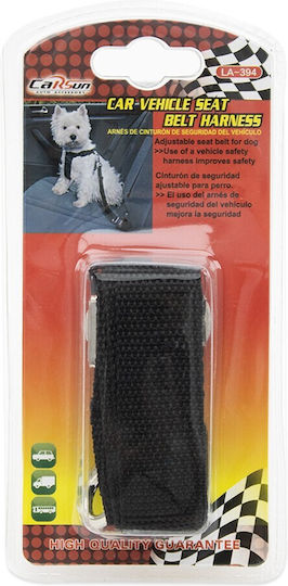 Carsun Seatbelt Car for Dog 34-60cm Black