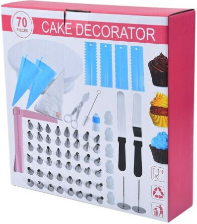 Set de instrumente de patiserie din Plastic 28cm 70buc