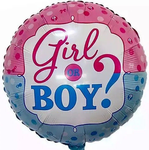 Balloon Foil Round Blue 45cm