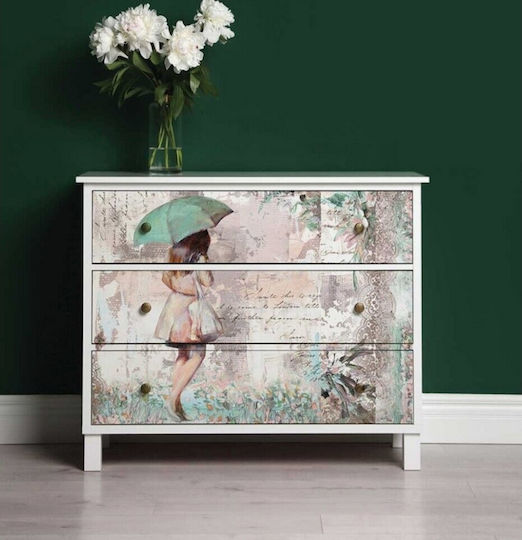 Decoupage Fiber Papier Prima Re-design Rainy Afternoon 59,4x84,1cm