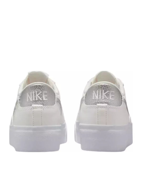 Blazer Γυναικεία Flatforms Sneakers Λευκά