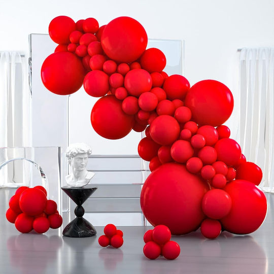 Set 10 Luftballons Latex Rote 13cm