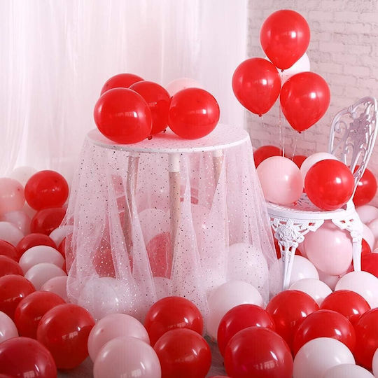 Set 10 Luftballons Latex Rote 13cm