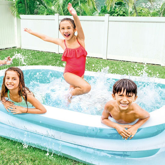 Intex Kinder Pool PVC Aufblasbar 262x175x56cm Weiß