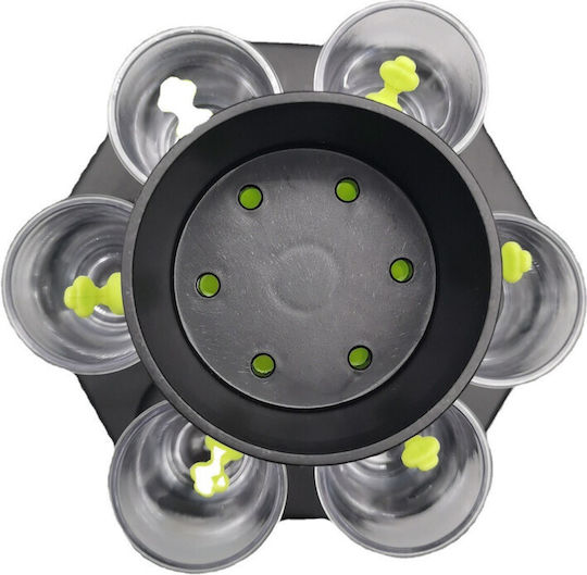 Hexagonaler Shot-Dispenser Halter Flippy 6 Gläser Komplettset Verpackung Box Dispenser Divider Trinkspiel Schwarz