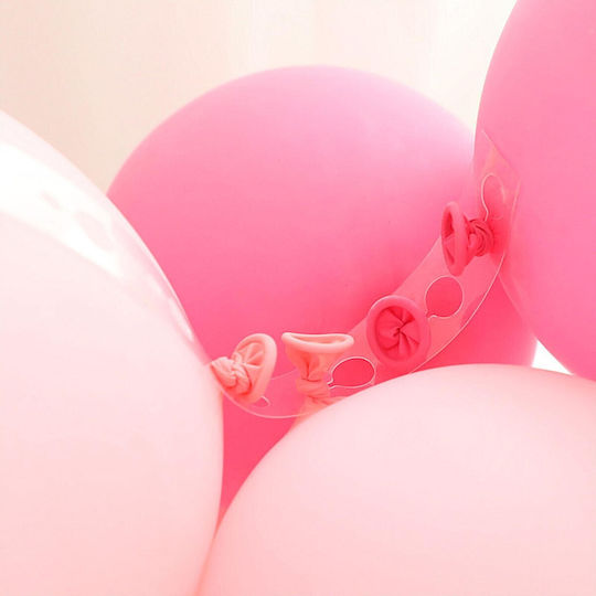 Transparent Balloon Attachment Tape Flippy PVC 5 M Double Holes Transparent
