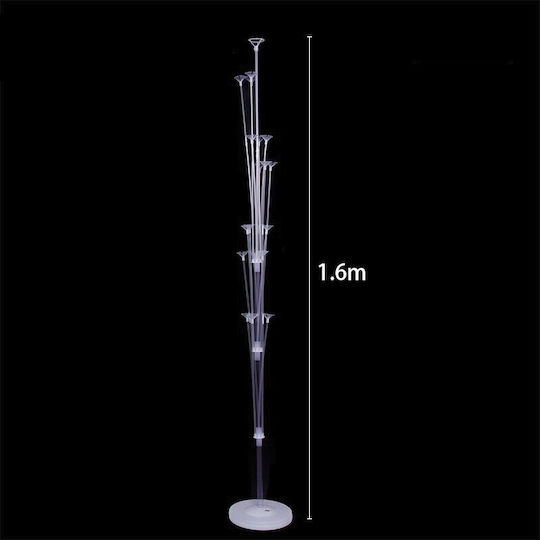 Balloon Stand Flippy Single Layer 19 Balloons 160 Cm Transparent
