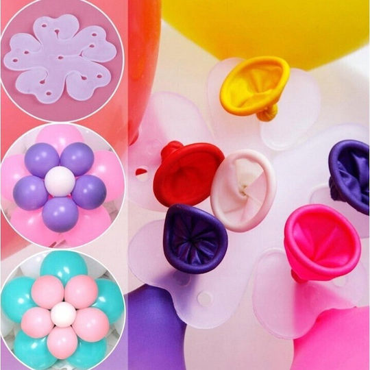 Balloon Holder Flippy Flower Shape Single Layer 6 Balloons 6x6cm 2.7g
