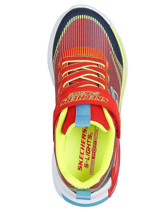 Kids Sneakers with Scratch & Lights Red