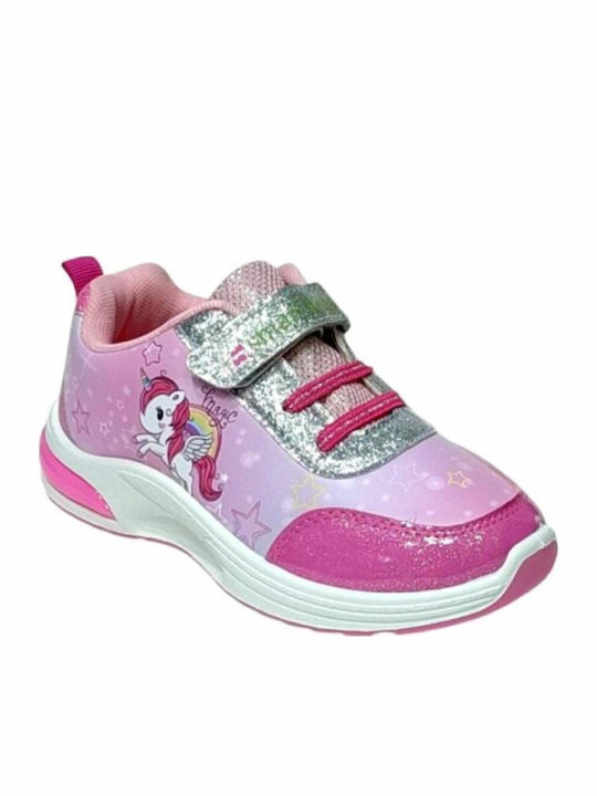 Kids Sneakers with Scratch Pink