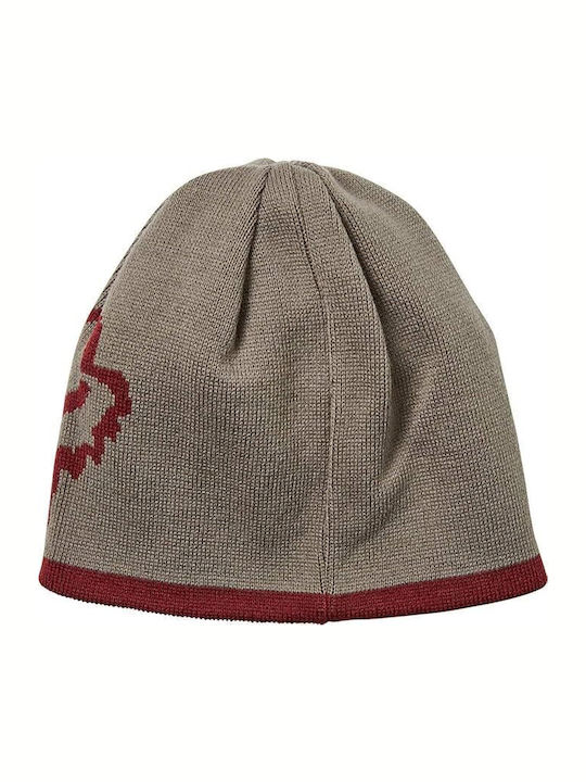 Streamline Beanie Unisex Beanie Knitted in Burgundy color
