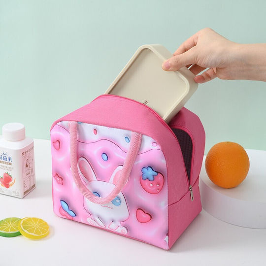 Schulische Isothermische Hand-Lunch-Tasche Rosa 19 x 13 x 23cm