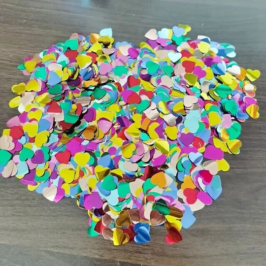 Tub Confetti Flippy Party Popper 20x5 Cm Aluminiu Confetti Inimă Multicolor