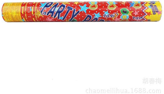 Tun Confetti Flippy Party Popper 40 Cm Stea Inimă Design Strălucitor cu Paiete Diametru 3 Cm Multicolor