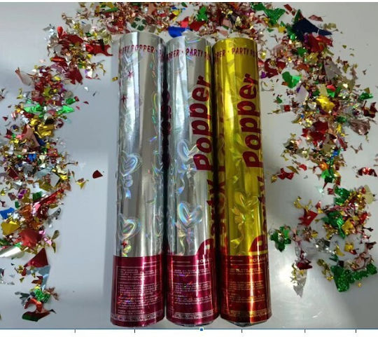 Tub Confetti Flippy Party Popper 60x5 Cm Confetti Asortate din Aluminiu Multicolore