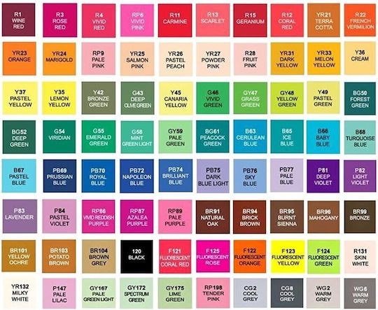 Markere 1.6mm Multicolor 100buc