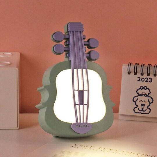 Led Kids Decorative Lamp Green 9.9x5x14.3εκ.