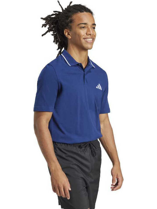 Essentials Pique Polo Athletic T-Shirt Blue