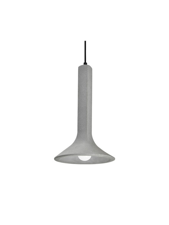 Viokef Funnel Hängelampe Weiß Schiene mit Fassung E14, E.14 22x360x36cm.