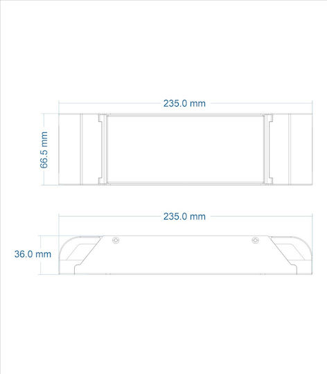 Cubalux Triac Dimmable Τροφοδοτικό LED IP20 Ισχύος 150W με Τάση Εξόδου 24V