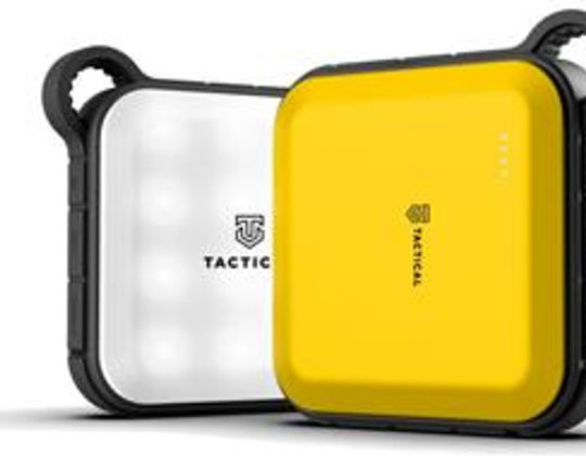 Tactical Badass Power Bank 10050mAh με Θύρα USB-A και Θύρα USB-C Κίτρινο
