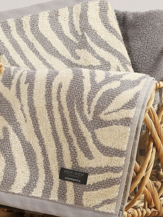 Nef-Nef Homeware Кърпа за лице Zesten 50x90см. Сив Тегло 550гр/кв.м