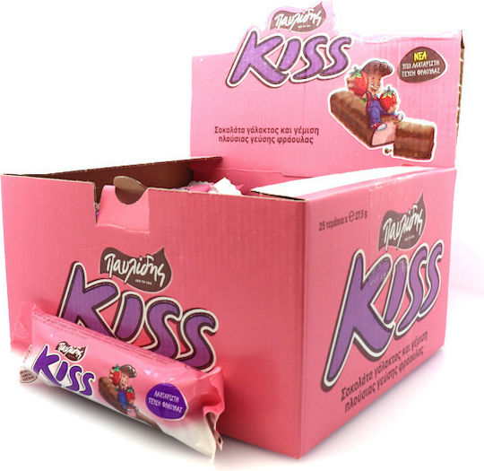 Παυλιδη Kiss 25x27 5gr Γαλα & Φραουλα