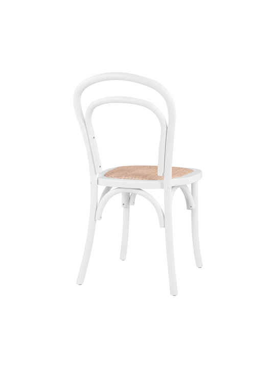 Aliyah Scaune Cafe Lemn Alb 1buc 45x54x89buc