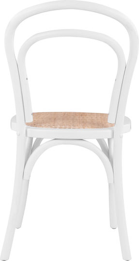 Aliyah Cafe Wooden Chair White 45x54x89cm