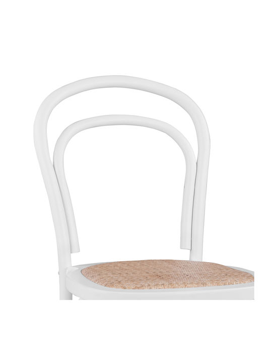 Aliyah Scaune Cafe Lemn Alb 1buc 45x54x89buc