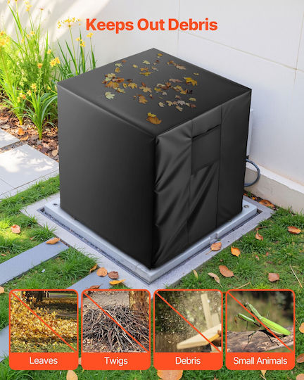 Vevor 762x762x810 Mm Air Conditioner Cover Three Layer Waterproof Outdoor