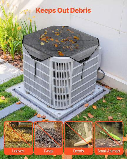 Vevor 810x810 Mm Air Conditioner Cover Mesh Defender Tear-resistant Outdoor