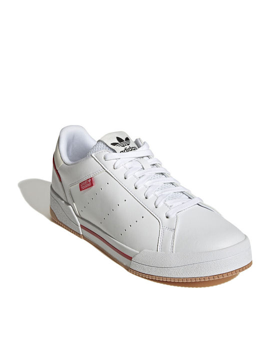 adidas Court Tourino Sneakers Cloud White / Vivid Red GX4378  display picture 2