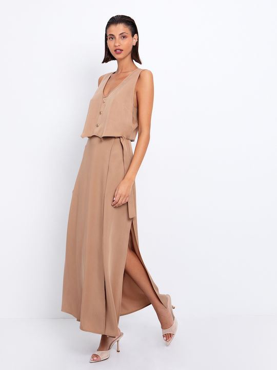 Maxi Skirt Envelope Dark Beige
