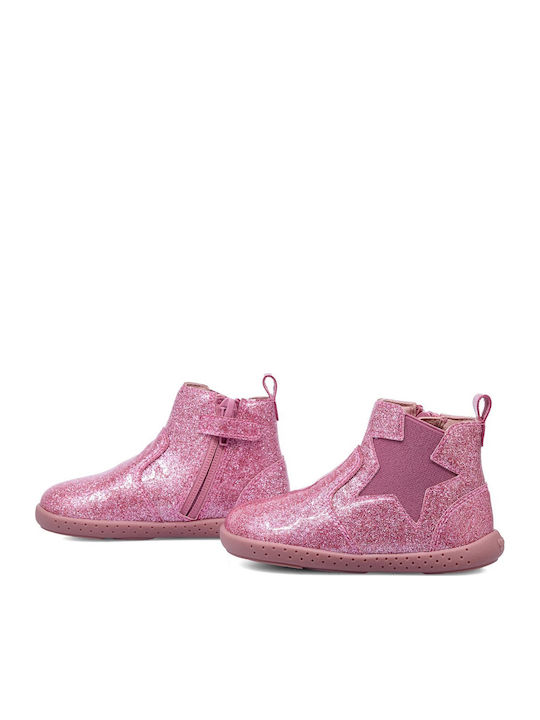 Kids Boots with Zipper Pink